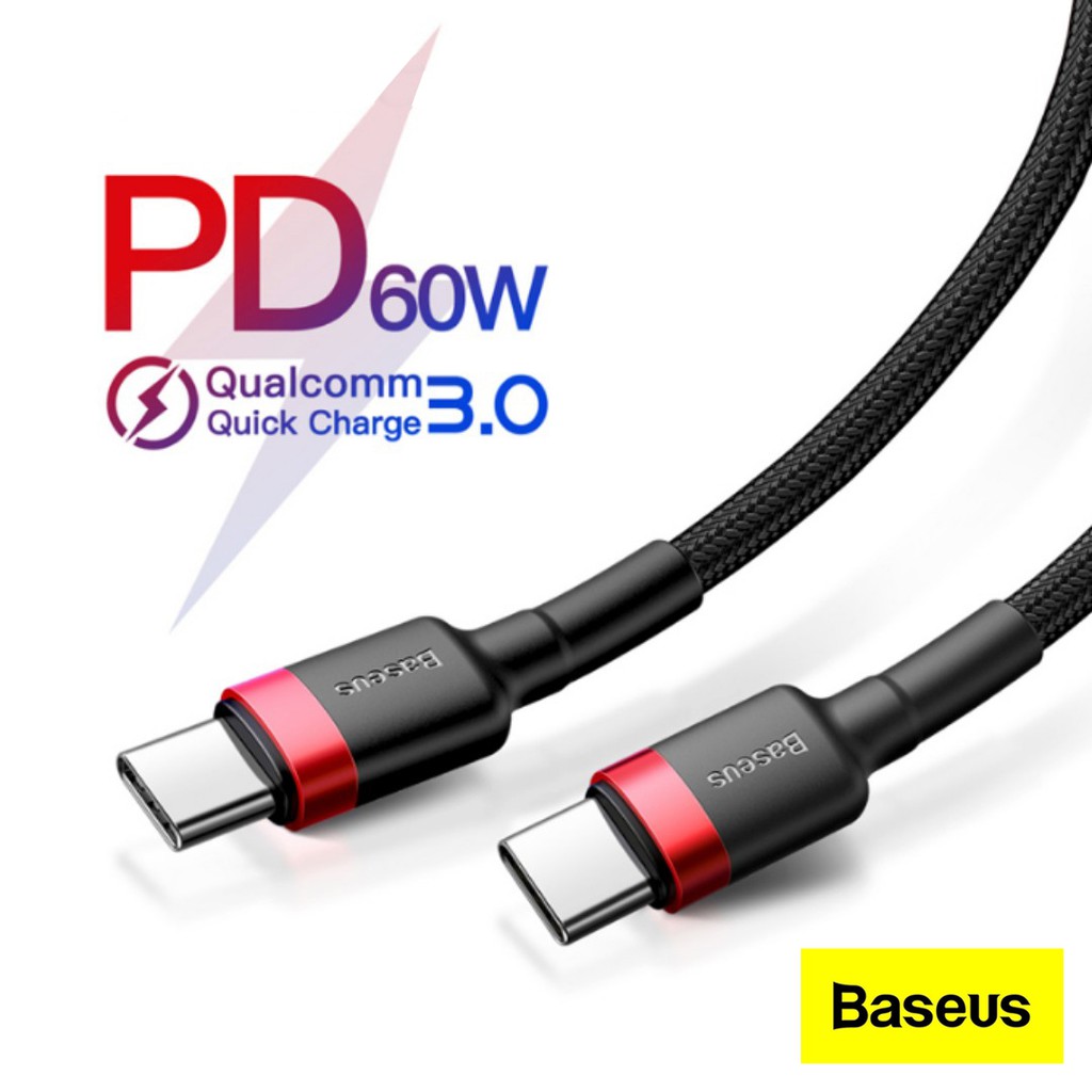 KABEL DATA BASEUS Cafule TYPE C PD2.0 60W FAST CHARGING (20V 3A) 2M