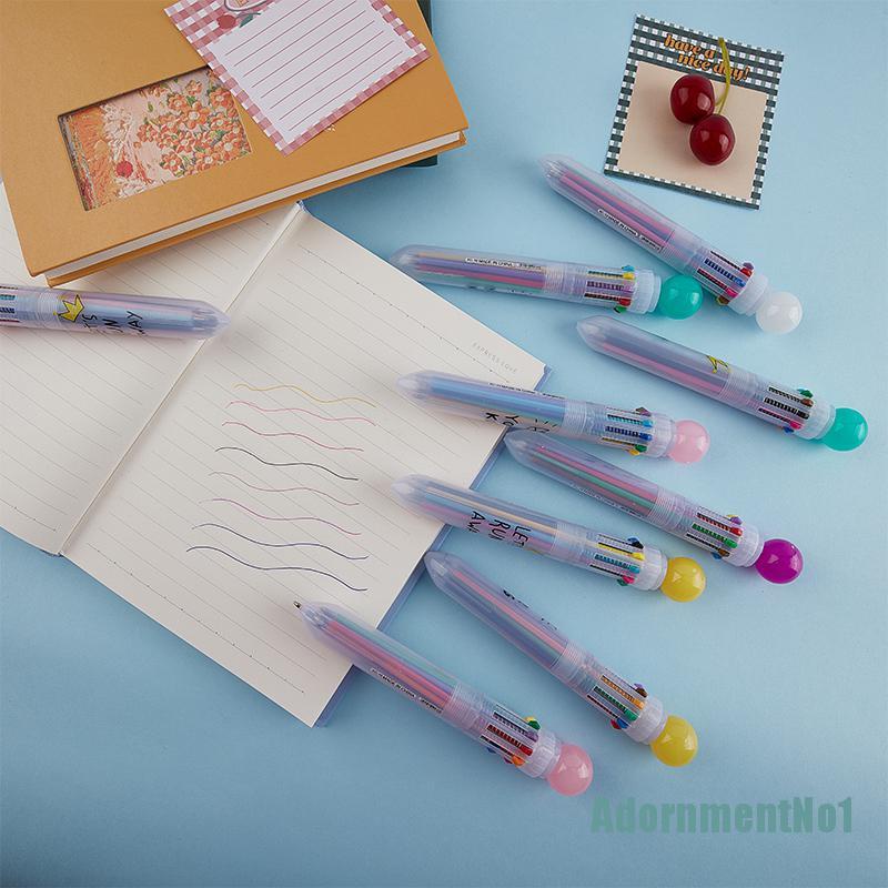 (AdornmentNo1) Pulpen 10 Warna Permen Untuk Menulis