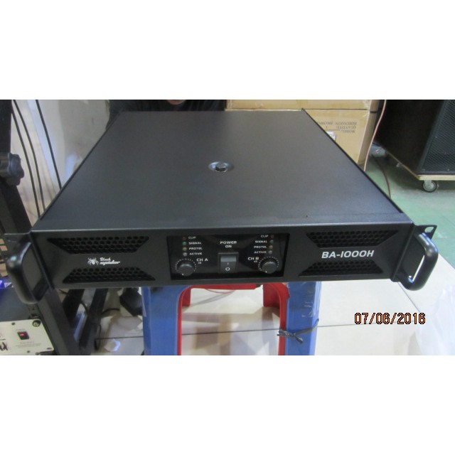 (PETI KAYU) power profesional amplifier black spider BA 1000 H