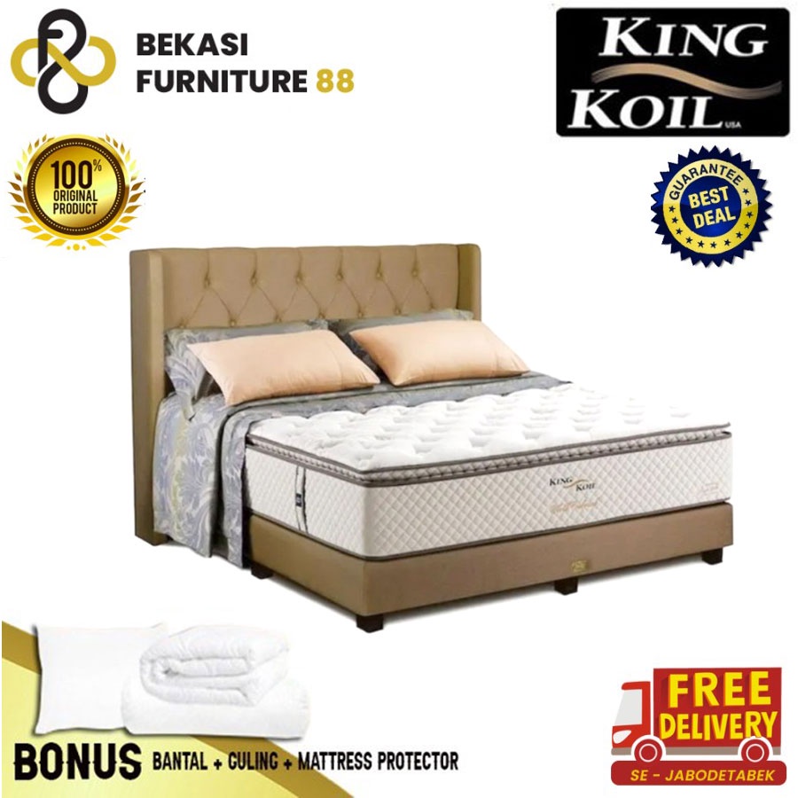 Beli Full Set Kasur Springbed King Koil World Endorsed Divan Sandaran Ohio Seetracker Indonesia