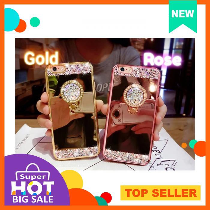 Case Oppo F1S Mirror Luxury Swarovski Diamond - Casing & Covers - Soft Case