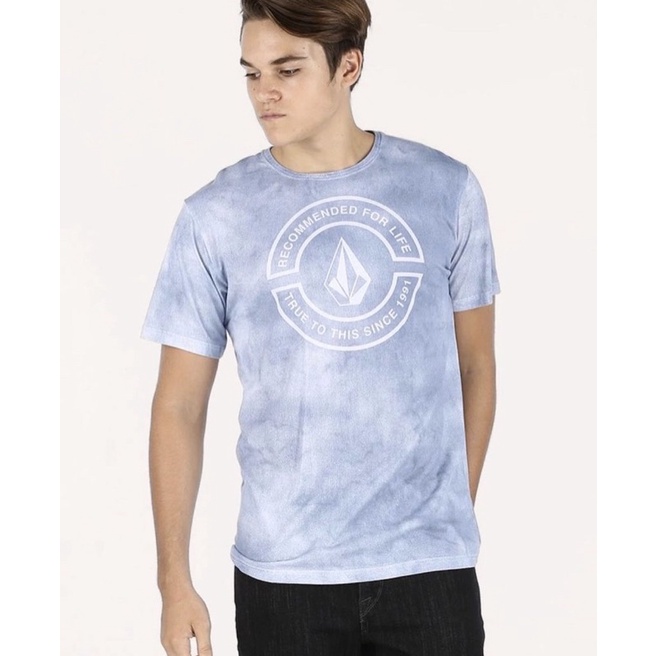 volcom baju original 100% sale biru slimfit
