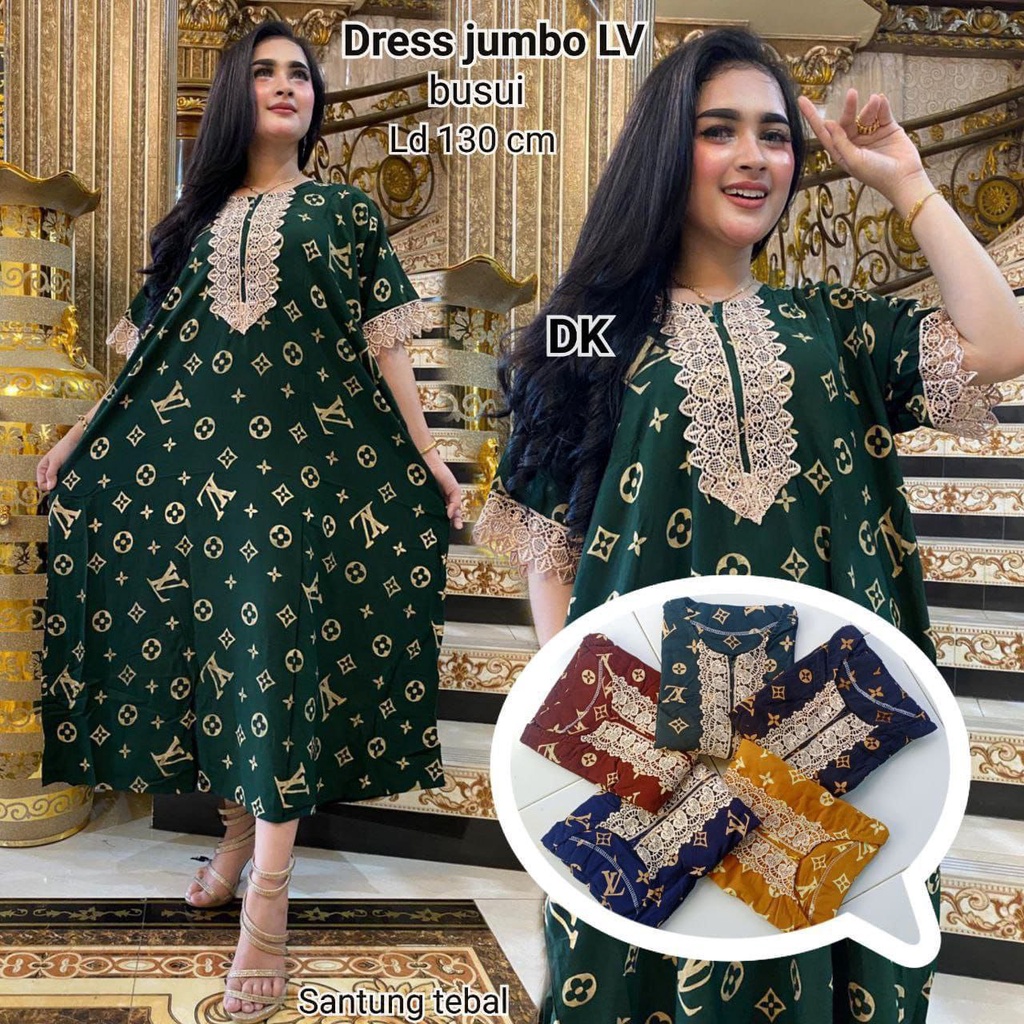 DASTER ARAB JUMBO BUMIL LD 130 KEKINIAN RESLETING DEPAN BUSUI LENGAN PENDEK RAYON HALUS TEBAL ADEM