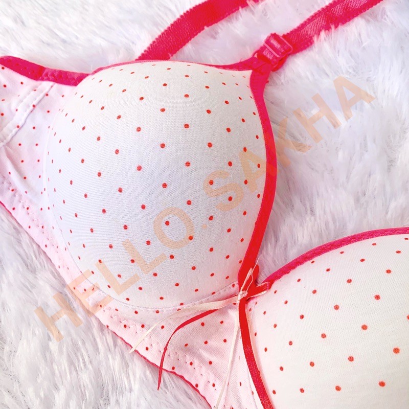 BRA REMAJA BUSA POLKADOT / BH ANAK PEREMPUAN CEWEK WANITA ABG MINIBRA MINISET STEP 2 MINI