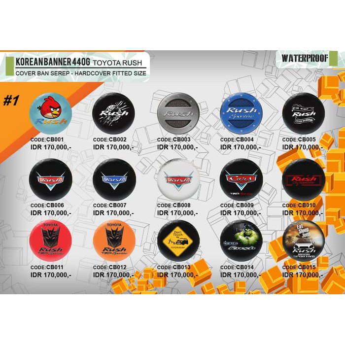 Promo Cover Ban Serep Rush Korea 440gr