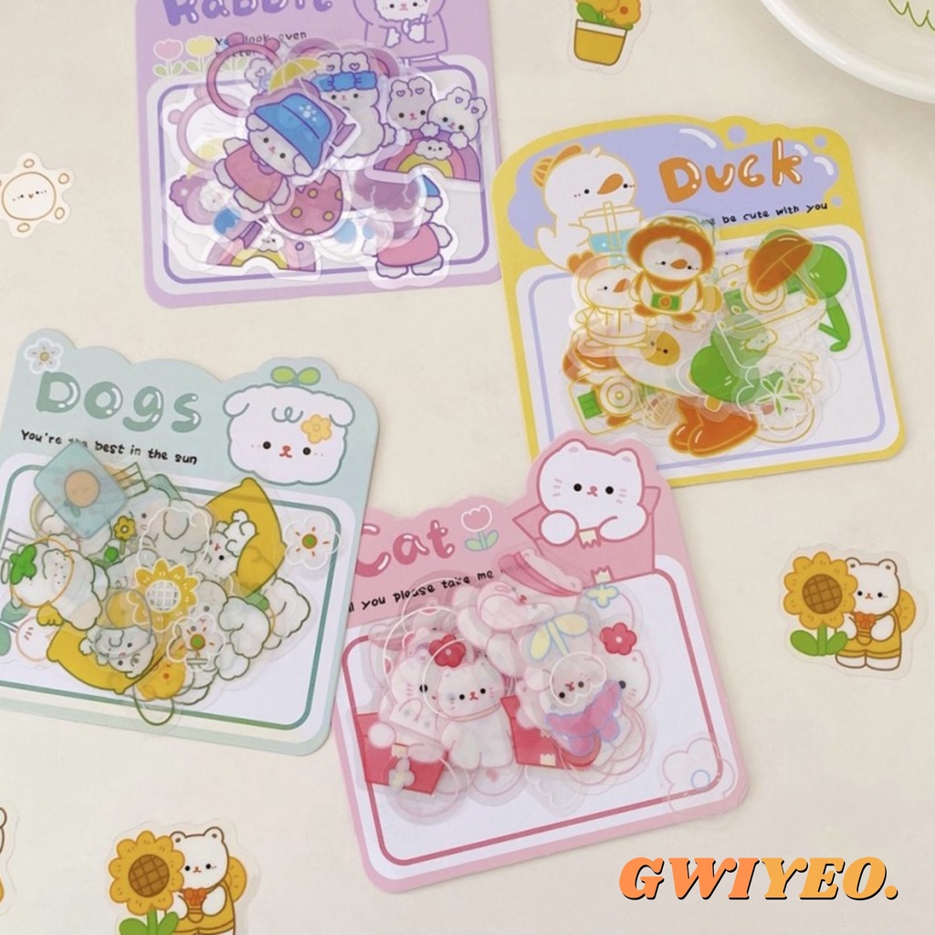

Sticker Pack Tahan Air Decorative Scrapbook Little Zoo