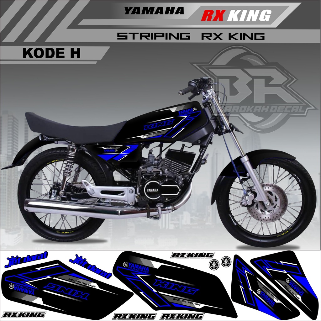 Sticker Rx King Variasi Stiker Lis Striping Rx King Kode h