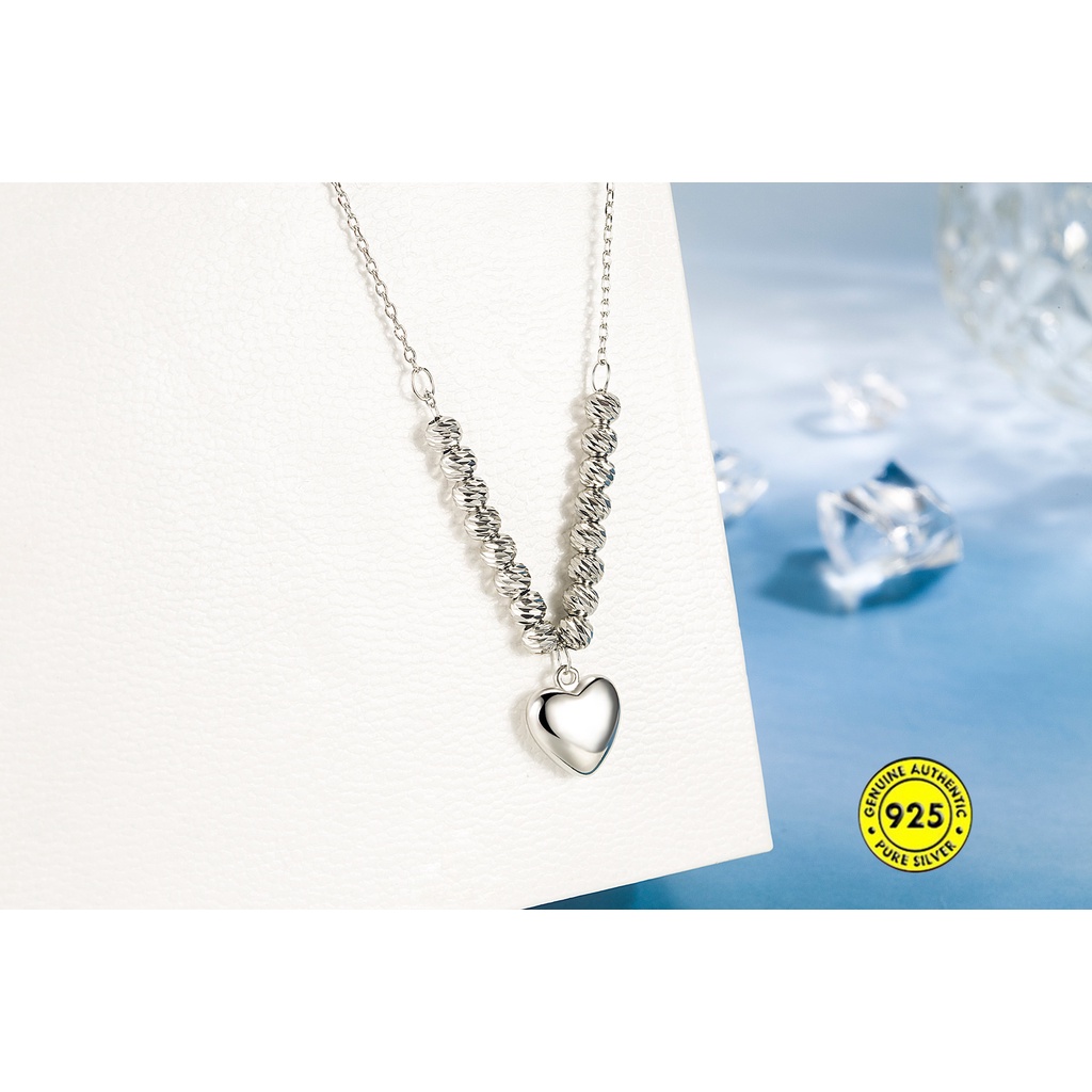 Kalung Rantai Klavikula Bahan S925 Silver Anti Alergi Untuk Hadiah Ulang Tahun