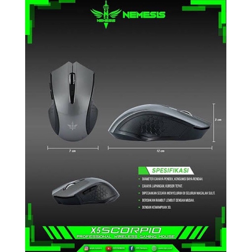 Mouse Gaming NYK Scorpio X5 Wireless / Mouse Gaming Nyk