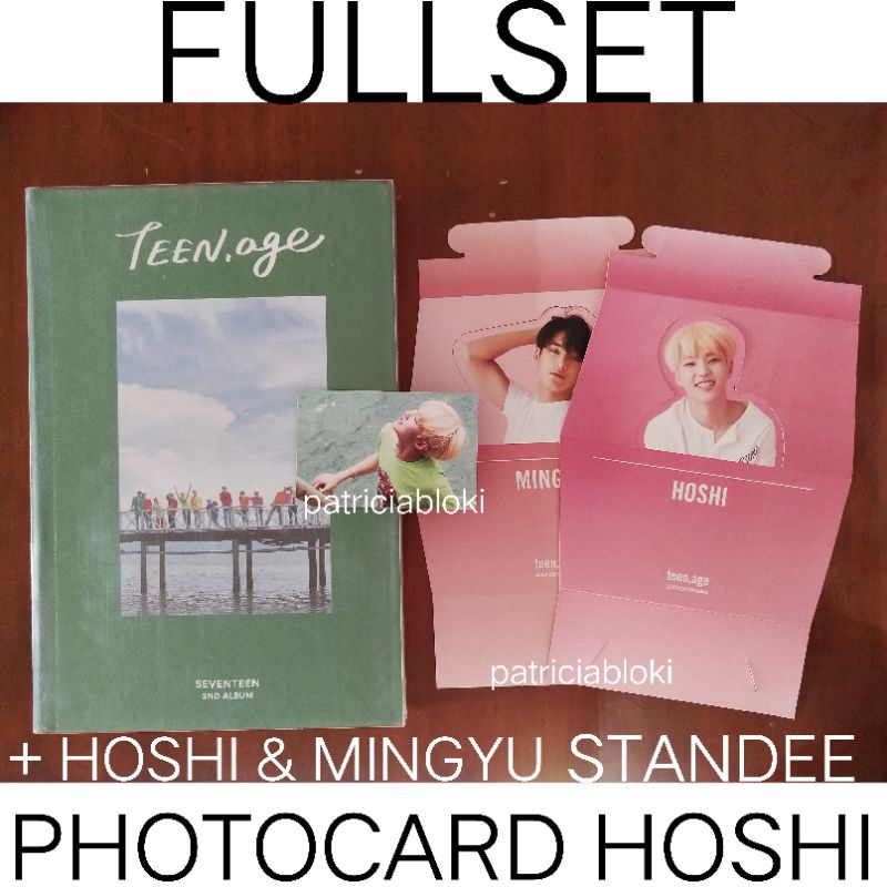 Fullset Album Seventeen Teen Age Green Ver Hoshi Photocard TA Teenage Pc Batangas mingyu wonwoo dk