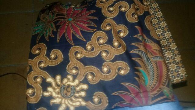 Gamis Batik Peplum Sogan