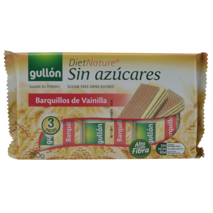 

GULLON SUGAR FREE VANILLA WAFER (3 PACKS) / CEMILAN SEHAT BEBAS GULA