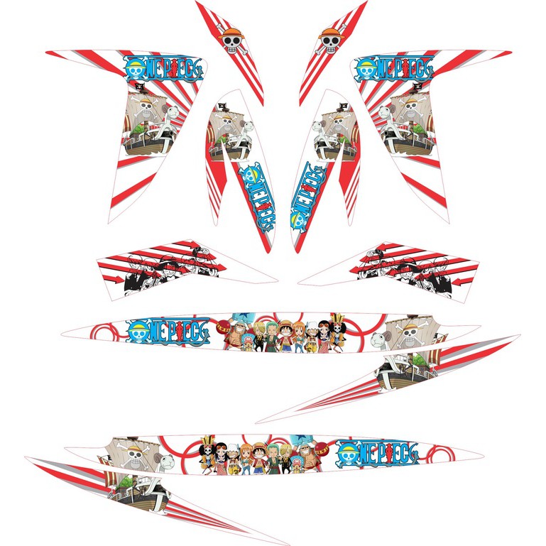 Sticker Vario 110 FI (Vario Lele FI) Striping One Piece Going Merry
