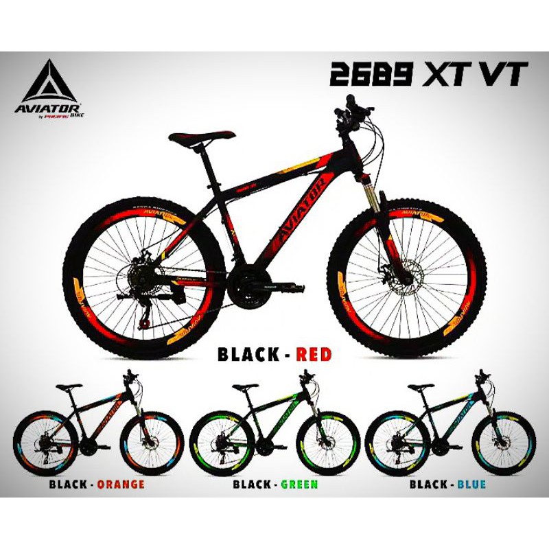 Sepeda gunung MTB 27'5 AVIATOR 2689 XT VT 24 speed