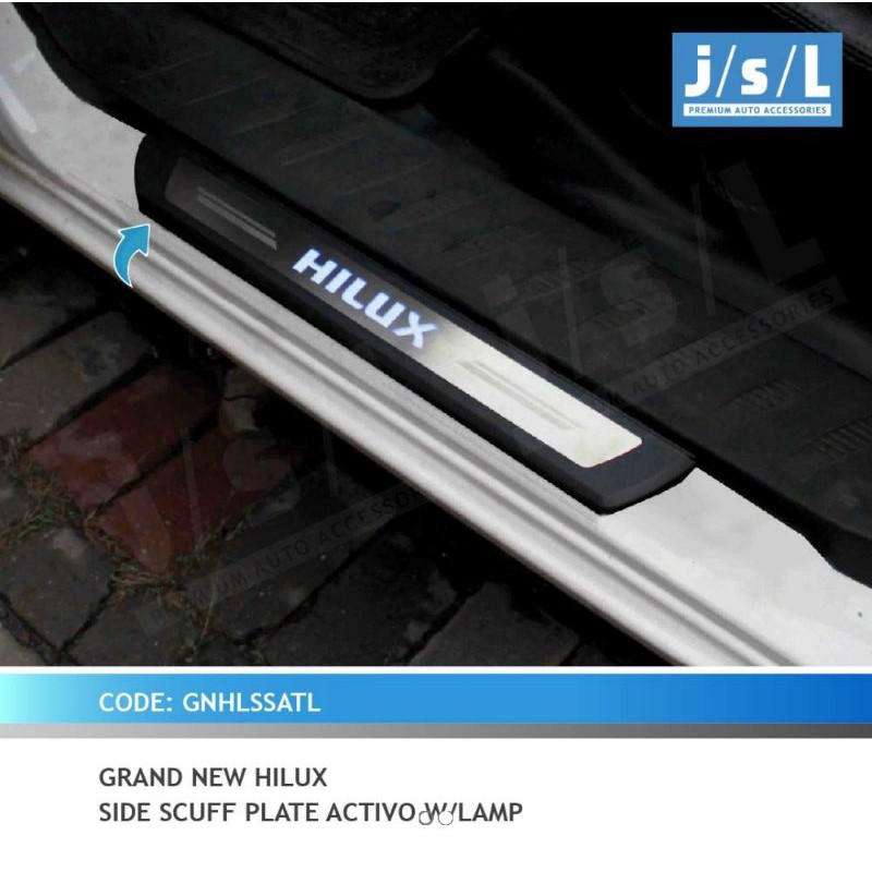 sillplate samping grand new Hilux activo w/ lamp.jsl