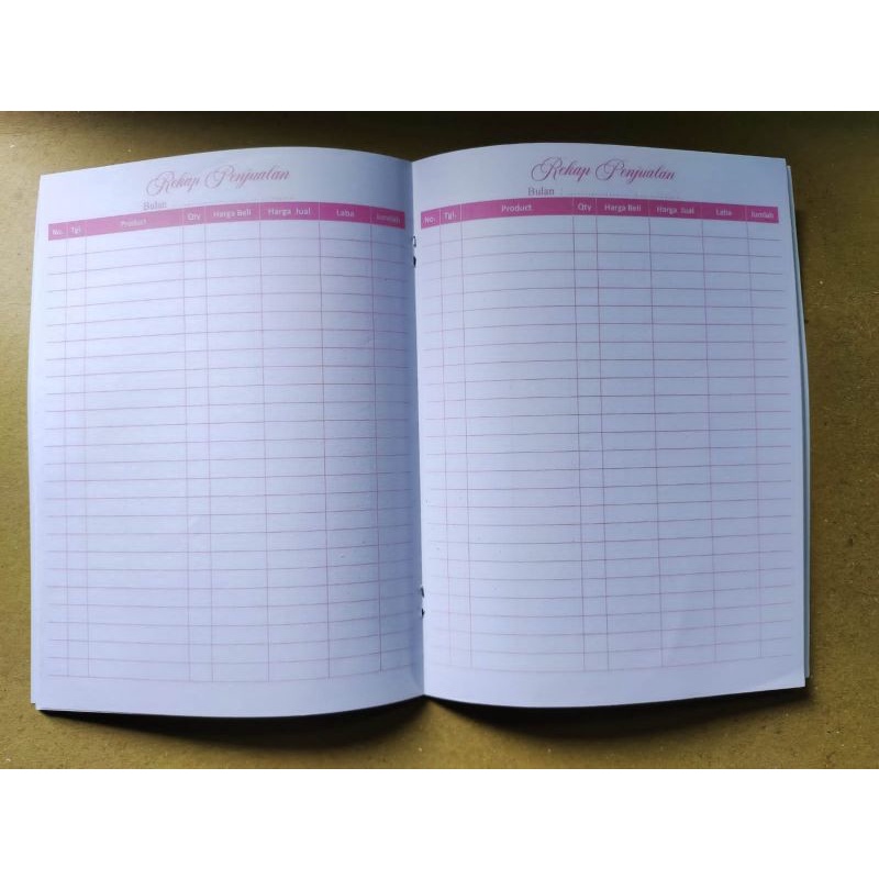 

Buku Rekap Penjualan Onlineshop