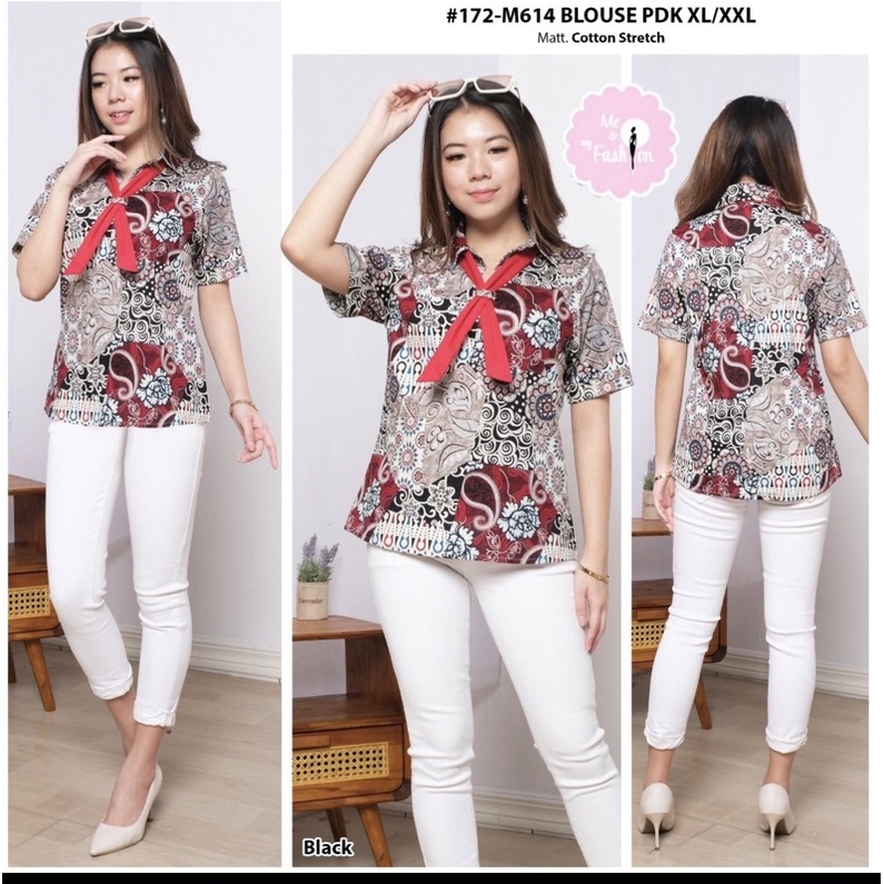 Atasan/Baju Batik Wanita Motif Modern