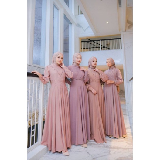 achantha dress-terbaru-simpel dress-baju muslimah