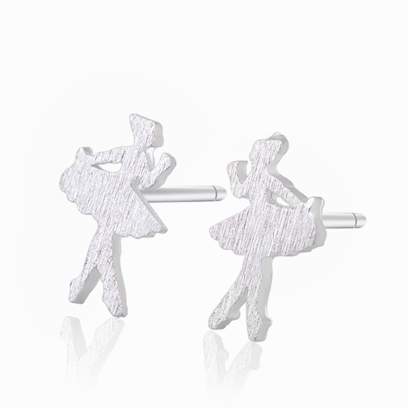 Anting S925 silver Bentuk princess ballerina Untuk Wanita