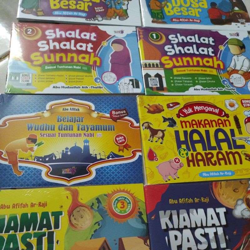 buku bacaan anak islam sholat wudhu kiamat