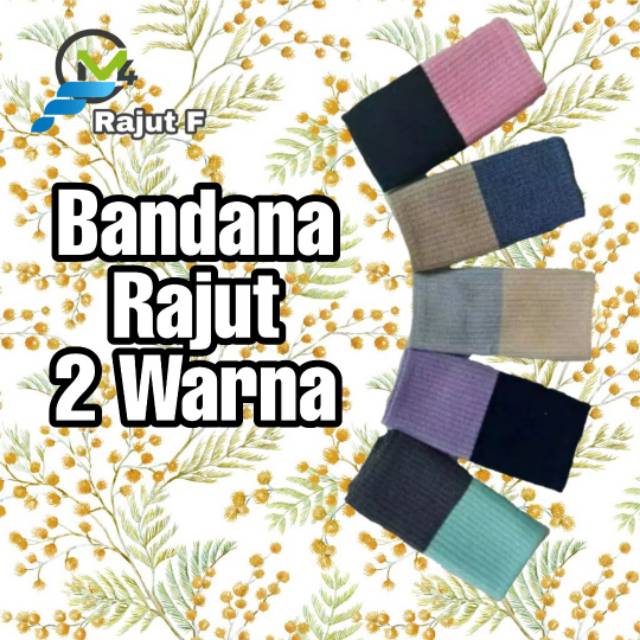 CIPUT RAJUT BANDANA 2 WARNA / INNER RAJUT / INNER HIJAB