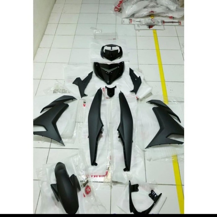 COVER FULL BODY HALUS PLUS BEHEL JOK JUPITER MX KING 150 HITAM ORI YGP ASLI ORIGINAL YAMAHA