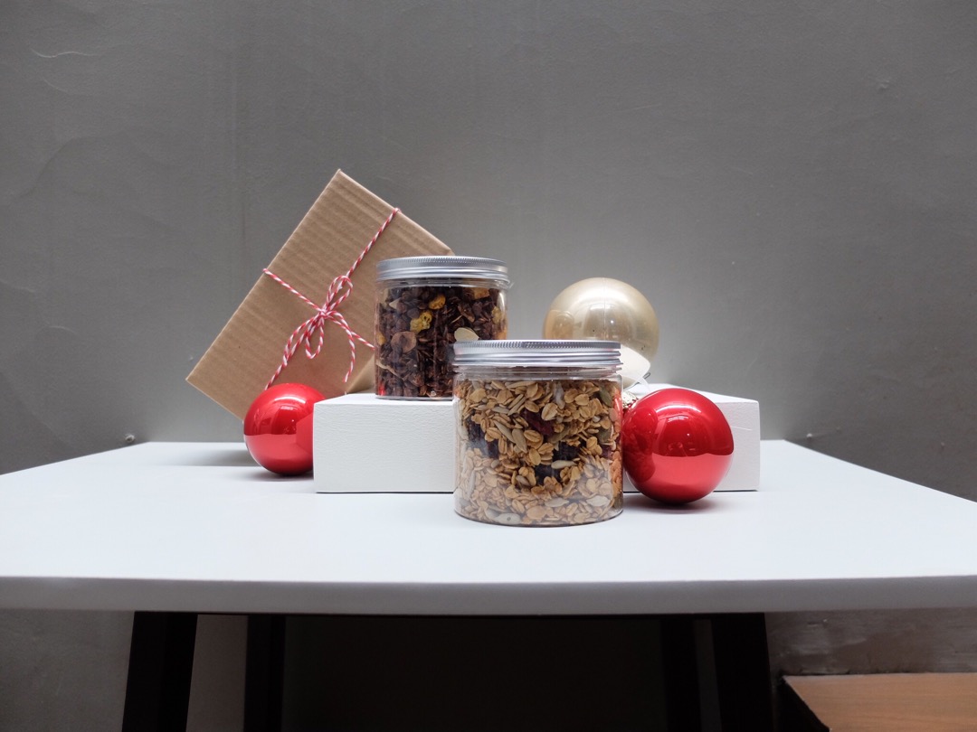 350ml Botol Toples Makanan Snack Kering Ringan Botol Toples Plastik Jar Madu Sambal Selai