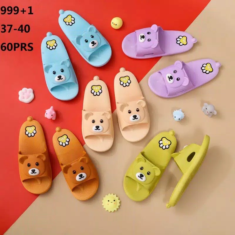 Sandal anak perempuan Jelly Unisex Beruang BALANCE 999-22