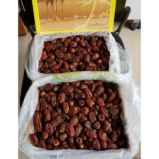 

Kurma Madu Mesir 800 gram/kurma mesir/gizza dates/golden valley/el rowad