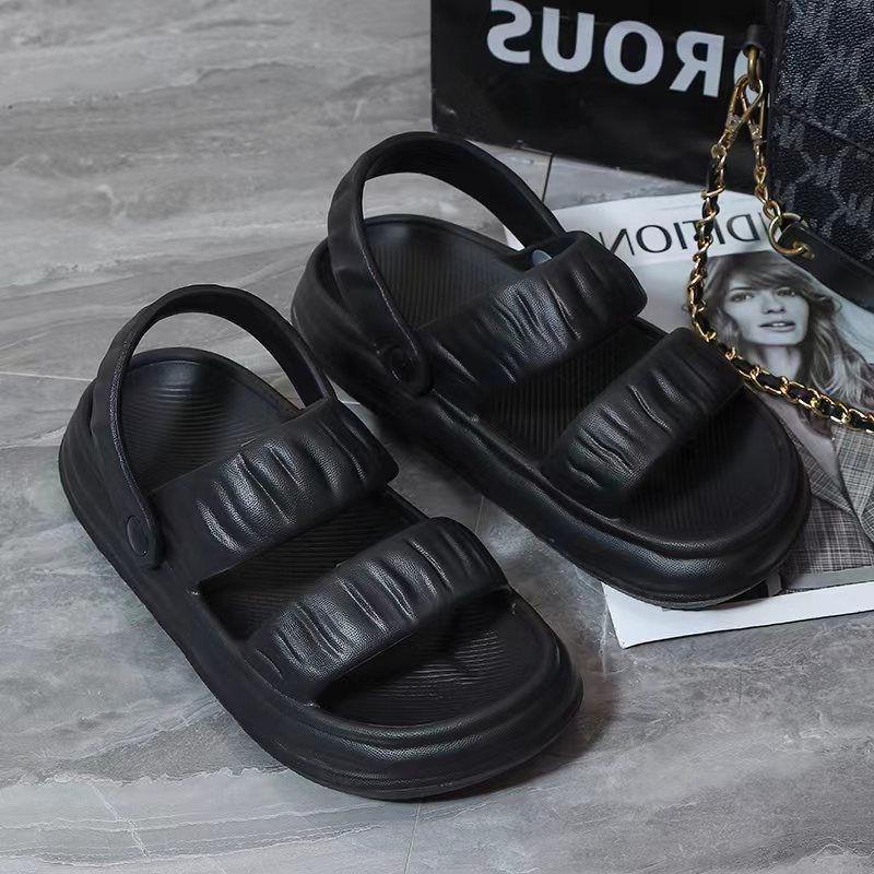 Sendal Slip On Wanita JISOO Fashionable Sandal Gunung Cewek Korea Slop Comfortable Sandal Wanita Indoor Outdoor Terbaru