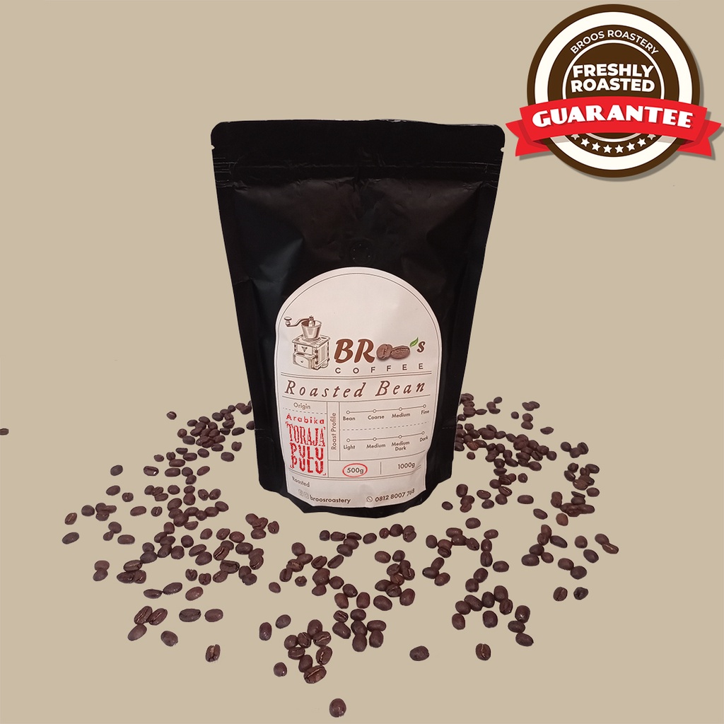 

Kopi Arabika Toraja Pulu Pulu - Broos Roastery - 500 Gram