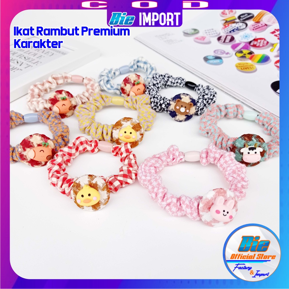 Ikat Rambut Anak Karakter Premium Korean Style Impor Best Seller