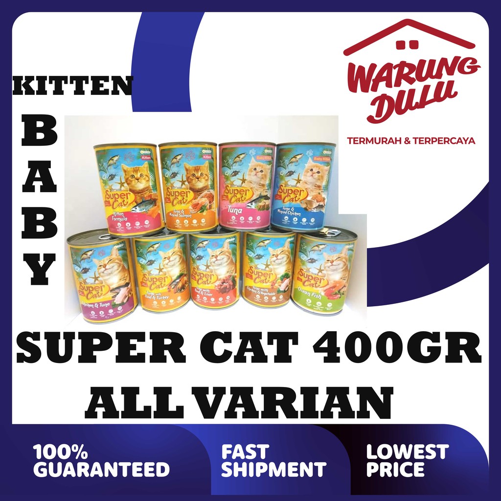 SUPER CAT BABY KITTEN ALL VARIAN 400GR