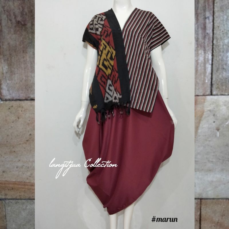 Denisa Dress Tenun Asli | Baju Tenun Etnik