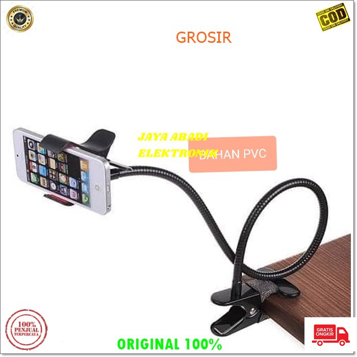 J206 ORIGINAL LAZYPOD LAYPODS HOLDER HP MIC TABLE STAND MIK MEJA PODIUM MIMBAR JEPITAN NARSIS PEGANGAN GANTUNGAN LAZYPOD TEMPAT HP PEGANGAN GANTUNGAN UNIVERSAL MULTIO GPS MOBIL BREKET LEBIH FLEKSIBEL BAHAN PVC COCOK UNTUK YANG SUKA MANTENGIN HP