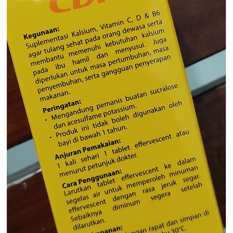 Cdr Effervescent 10 Tablet / Daya Tahan Tubuh / Kalsium / Vitamin C / Vitamin D