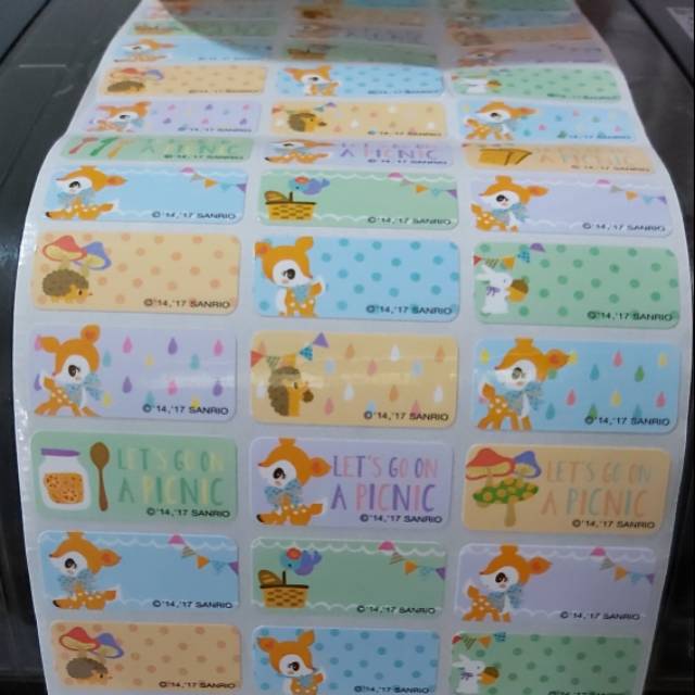 

Label nama ORI BAMBI BAMBIE BAMBY size M