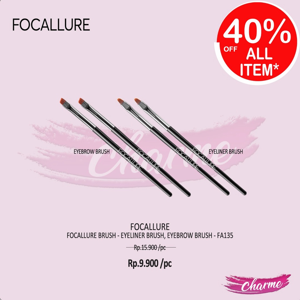 (READY &amp; ORI) Focallure Eyeliner Eyebrow Brush FA135 FA 135 Kuas Alis