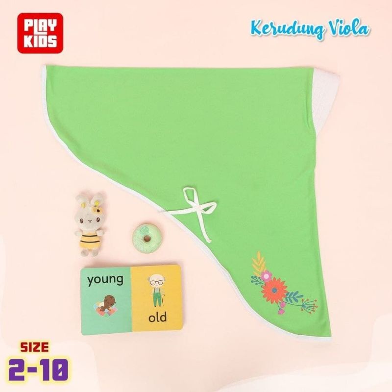 PLAYKIDS KERUDUNG VIOLA FLOWER SERIES 2 - 10 T