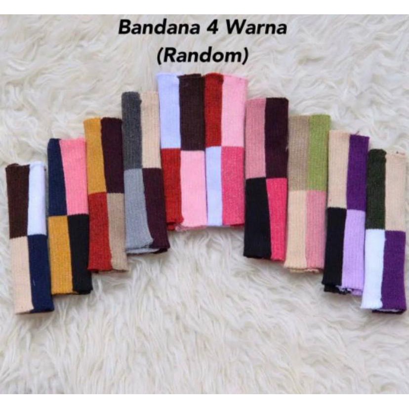 Bandana rajut 4 warna,ciput rajut 4 warna