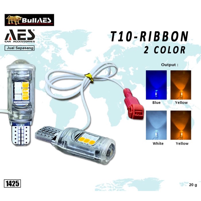 RC60A T10 BULLAES DUAL Colour DRL Sein Ribbon merk BULLAES