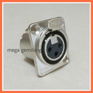 Soket Cannon Female Lidge | XLR chasis female