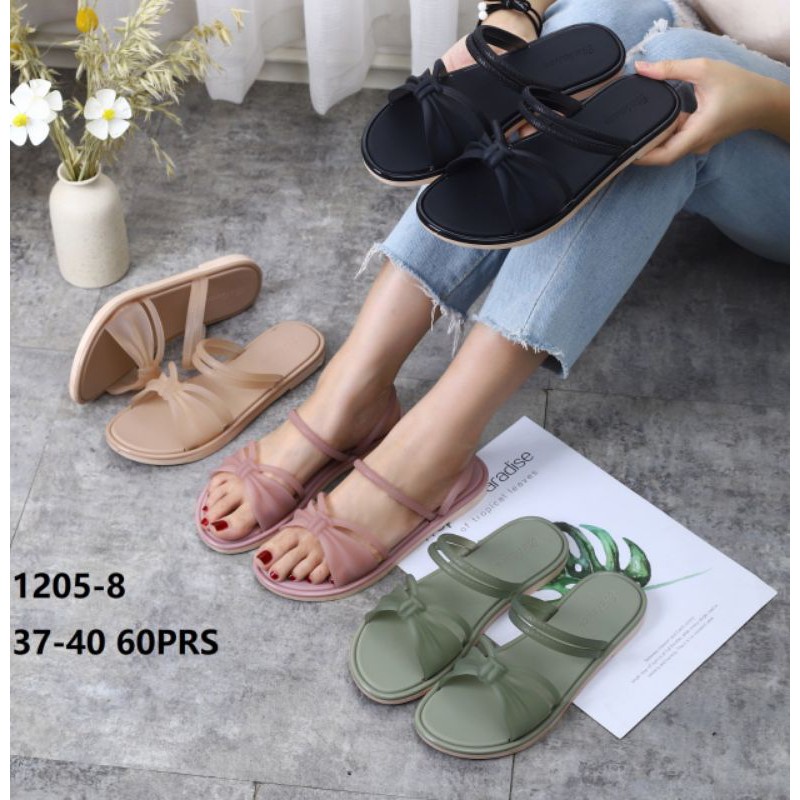 Sandal Flat Pita Sherly Transparan 1205 - 8 Balance impor mika