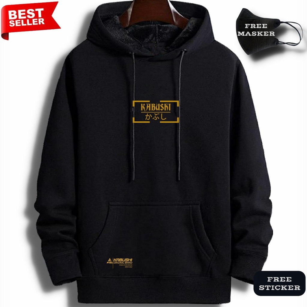 Sweater Hoodie Pria Terbaru 2023 KABUSHI GOLD Kekinian Hoddy Cowo Distro Original Switer Hoddie Brand Korean Suwiter Hodie Cowok Cewek Dewasa Polos Hitam Jumper Jaket Hudie Anime Korea Hodee Wanita Unisex Terlaris Best Seller Termurah Jumbo Oversize