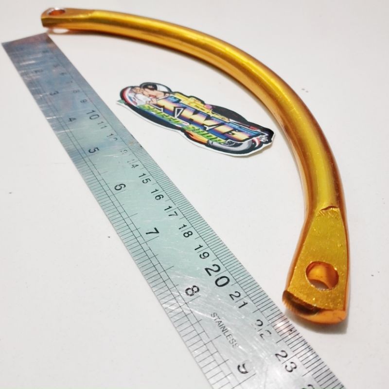 Pangkon knalpot C coak panjang 25cm breket pangkon C knalpot panjang 25cm coak custom miling almunium cnc