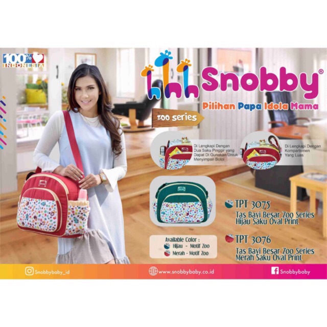 NEW!!!Tas bayi besar snobby/ Tas bayi besar polkadot zoo series / tas bayi snobby