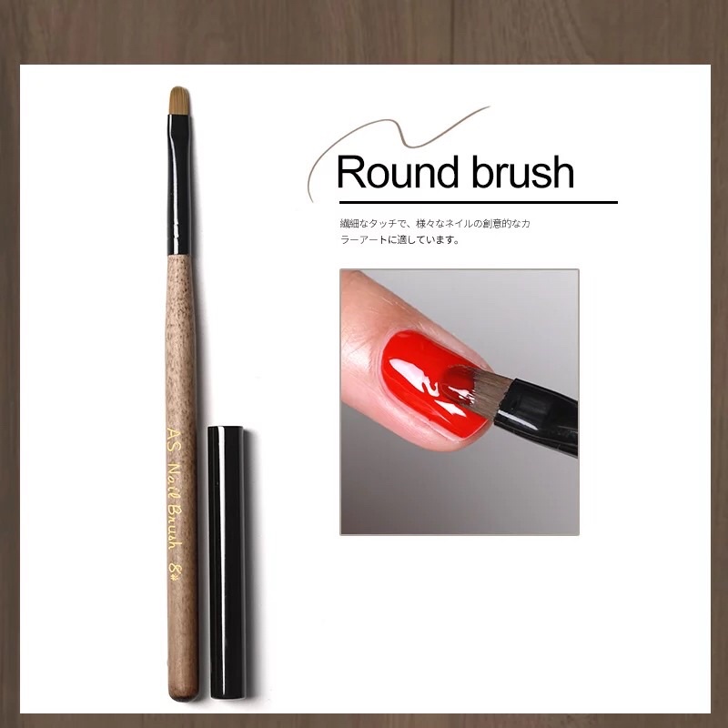 [FLASHES] NAIL ROUND BRUSH HIGH QUALITY NAIL PEN