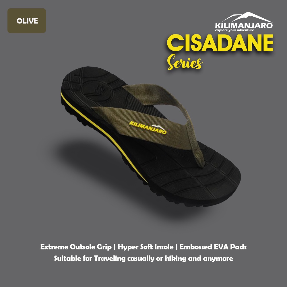 Sandal Jepit Gunung Kilimanjaro Cisadane - Sandal Hiking dan  Sendal Tracking - Sandal Gunung