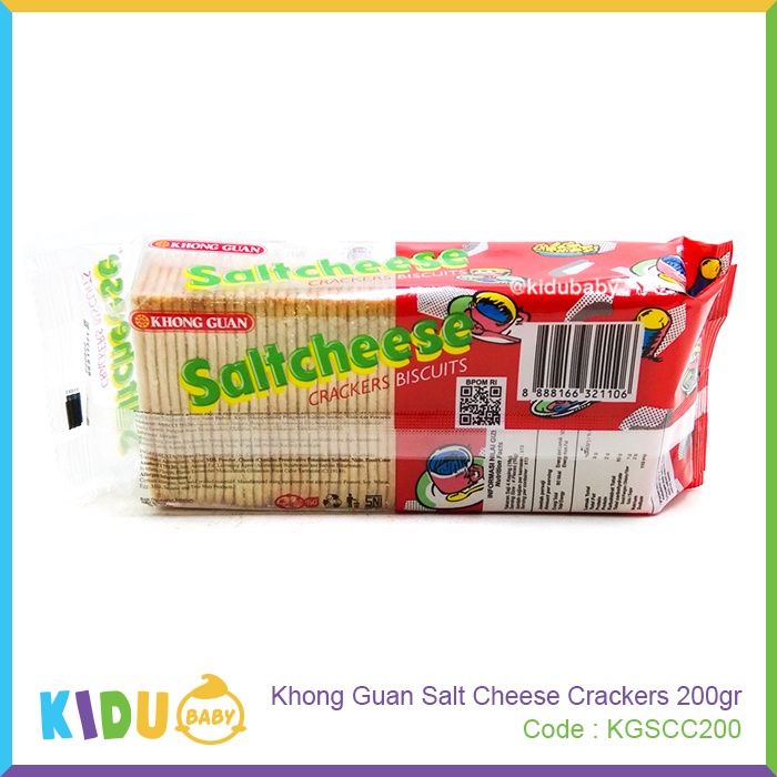 Khong Guan Salt Cheese Crackers 200gr Biskuit Cemilan / Cemilan Sehat dll (khusus ibunya) Kidu Baby