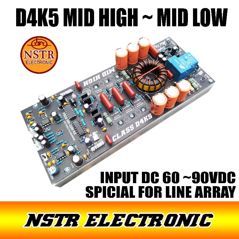 Class D4K5 4500watt FITUR MID-HIGH